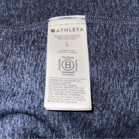 Athleta Heather Blue Uptempo Tank NWOT - Picture 6 of 6